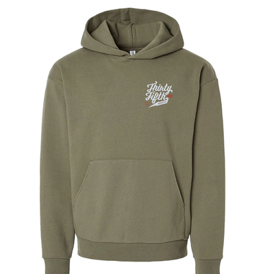 35th North Barr Logo Hooded Sweatshirt - Olive