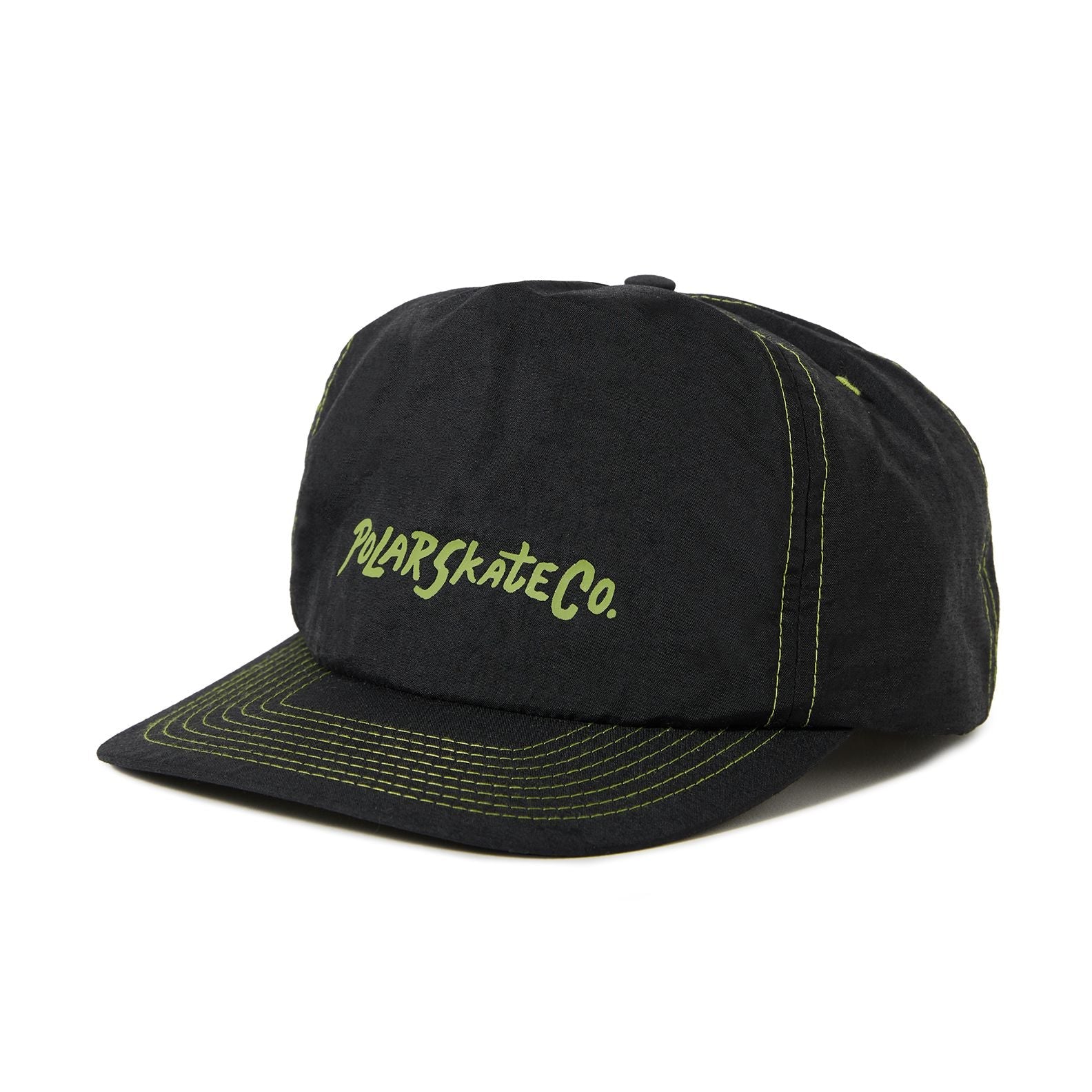 Polar Skate Co Earl Cap - Black/Lime