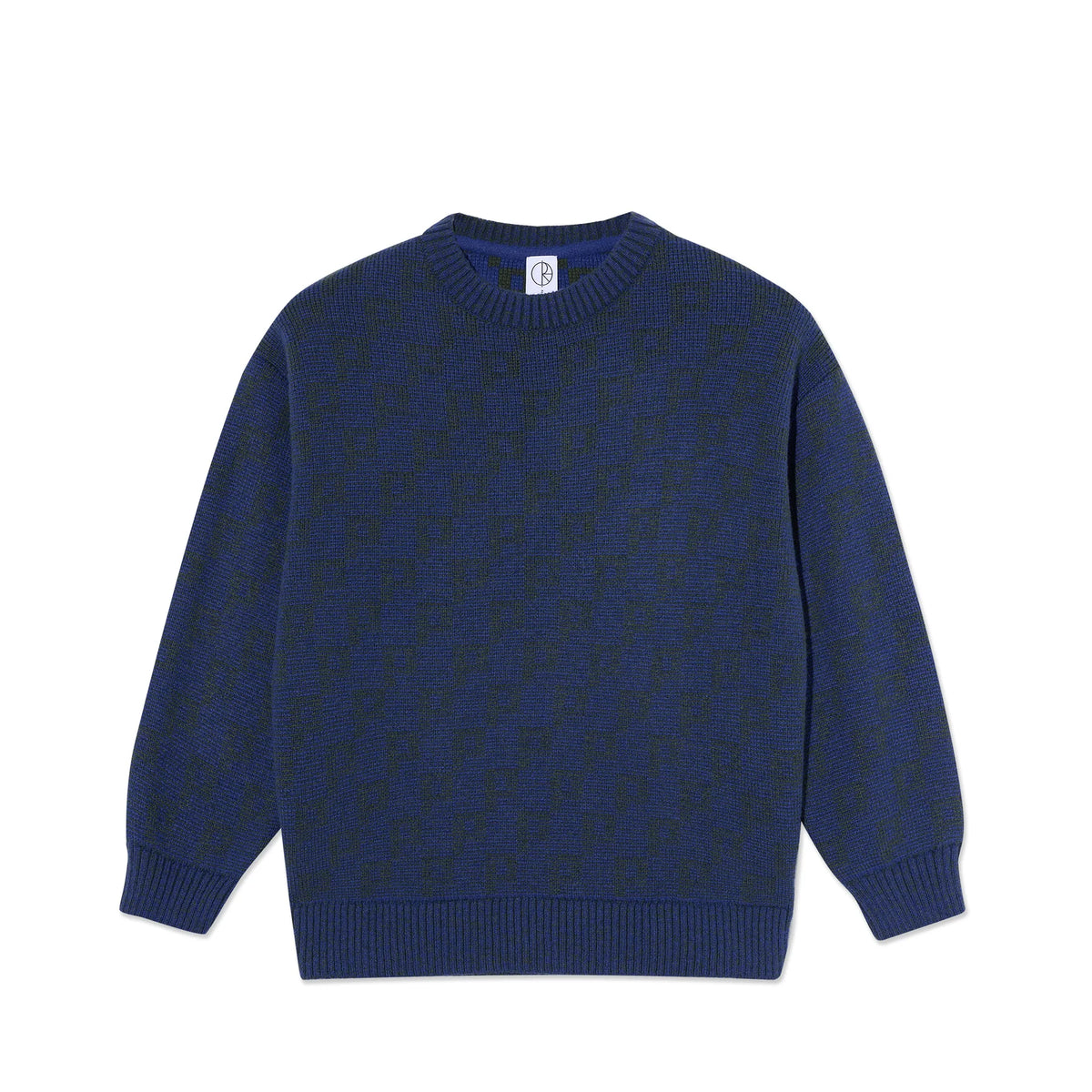 Polar Skate Co George Sweater | P Pattern - Blue Green