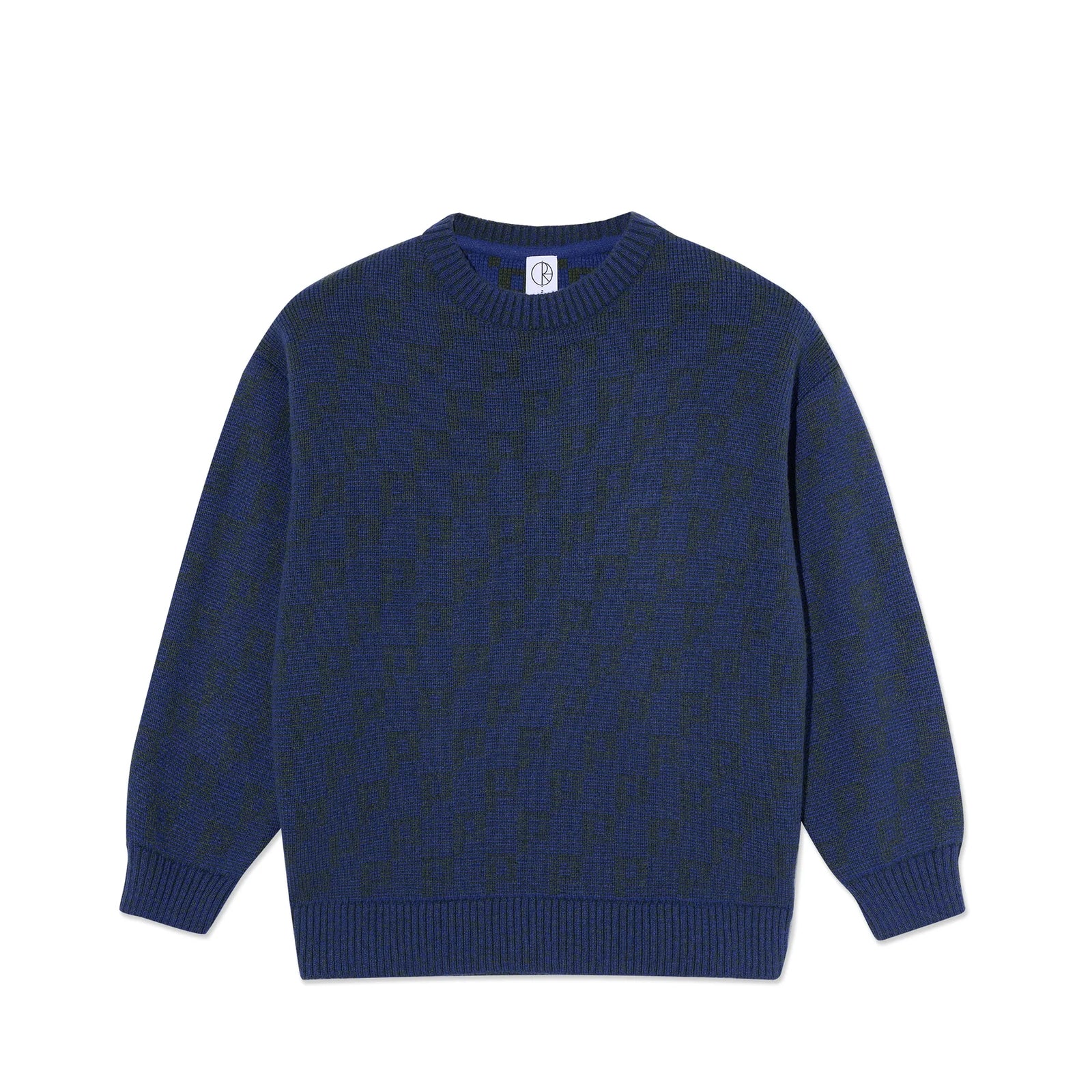 Polar Skate Co George Sweater | P Pattern - Blue Green