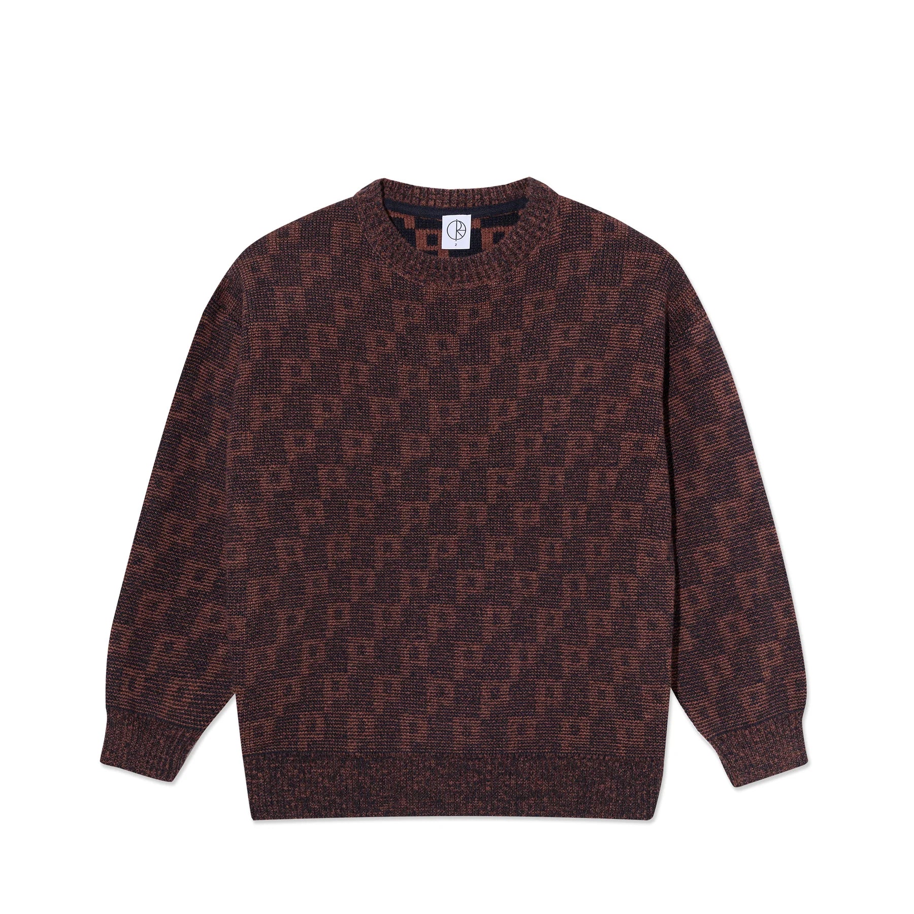 Polar Skate Co George Sweater | P Pattern - Navy Orange