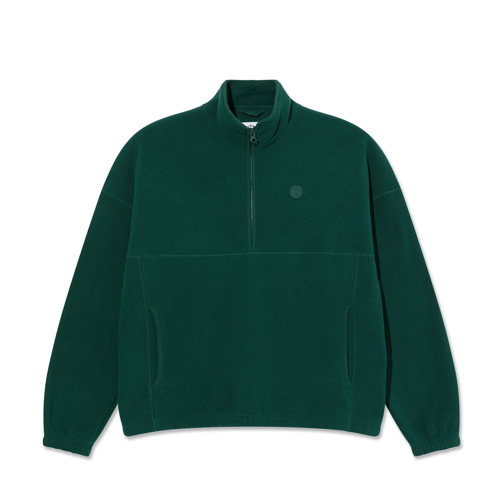 Polar Skate Co Ivan Half Zip Sweatshirt - Dark Emerald