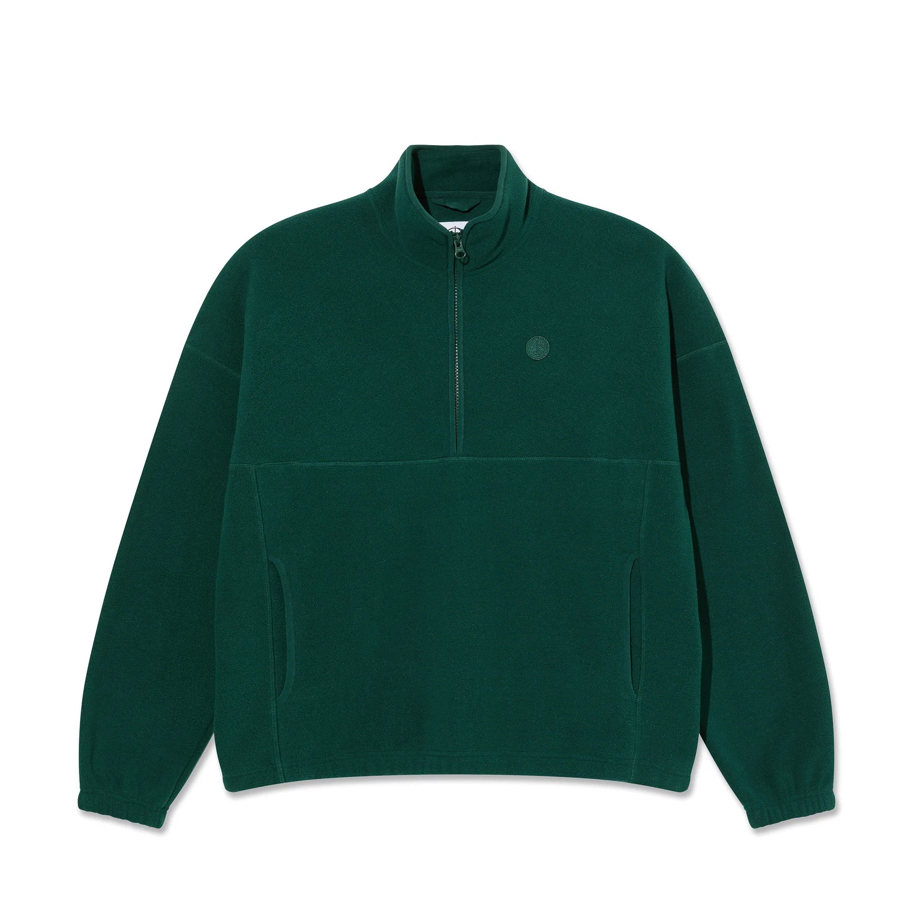 Polar Skate Co Ivan Half Zip Sweatshirt - Dark Emerald