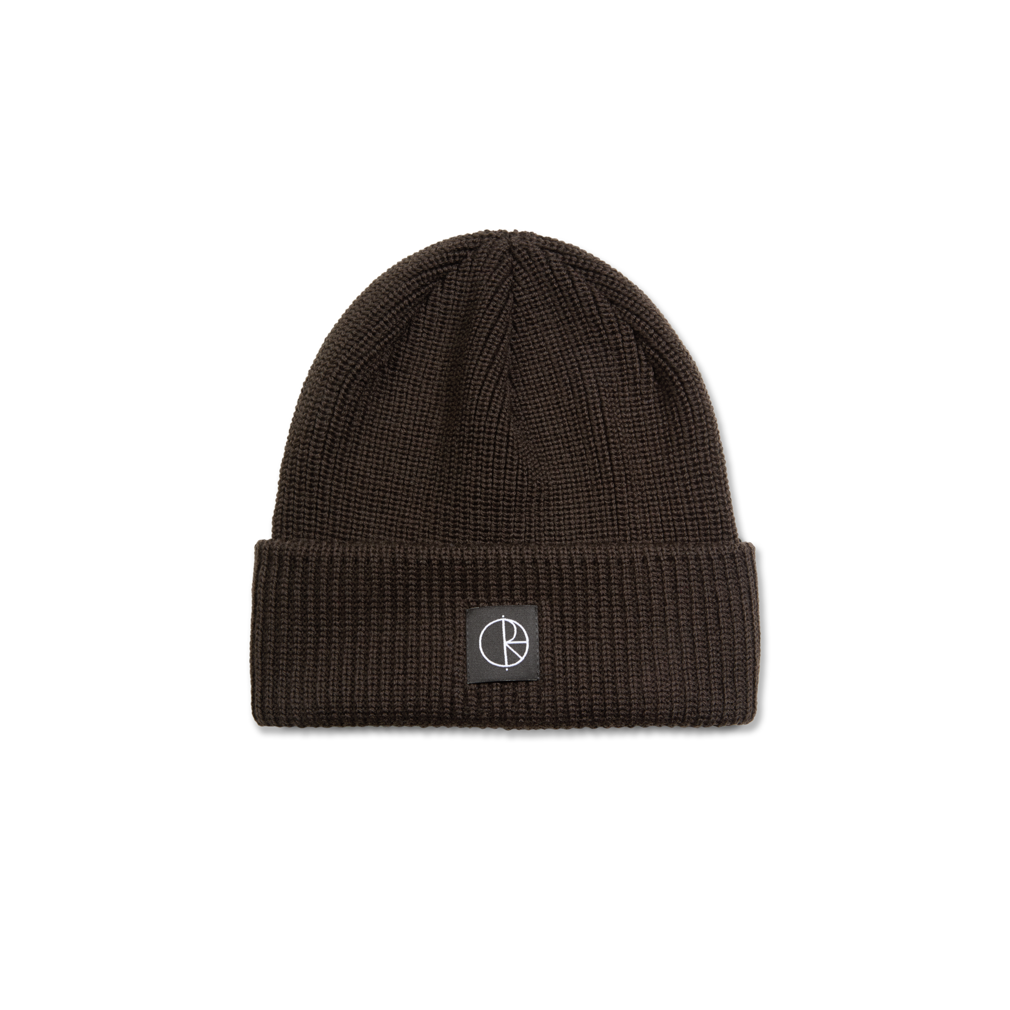 Polar Double Fold Merino Beanie - Brown