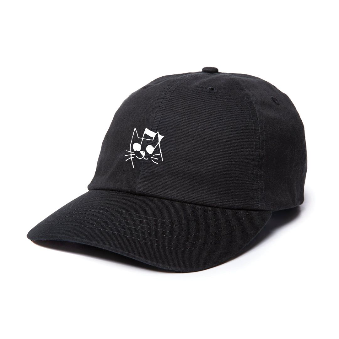 The Quiet Life Music Cat Dad Hat - Black