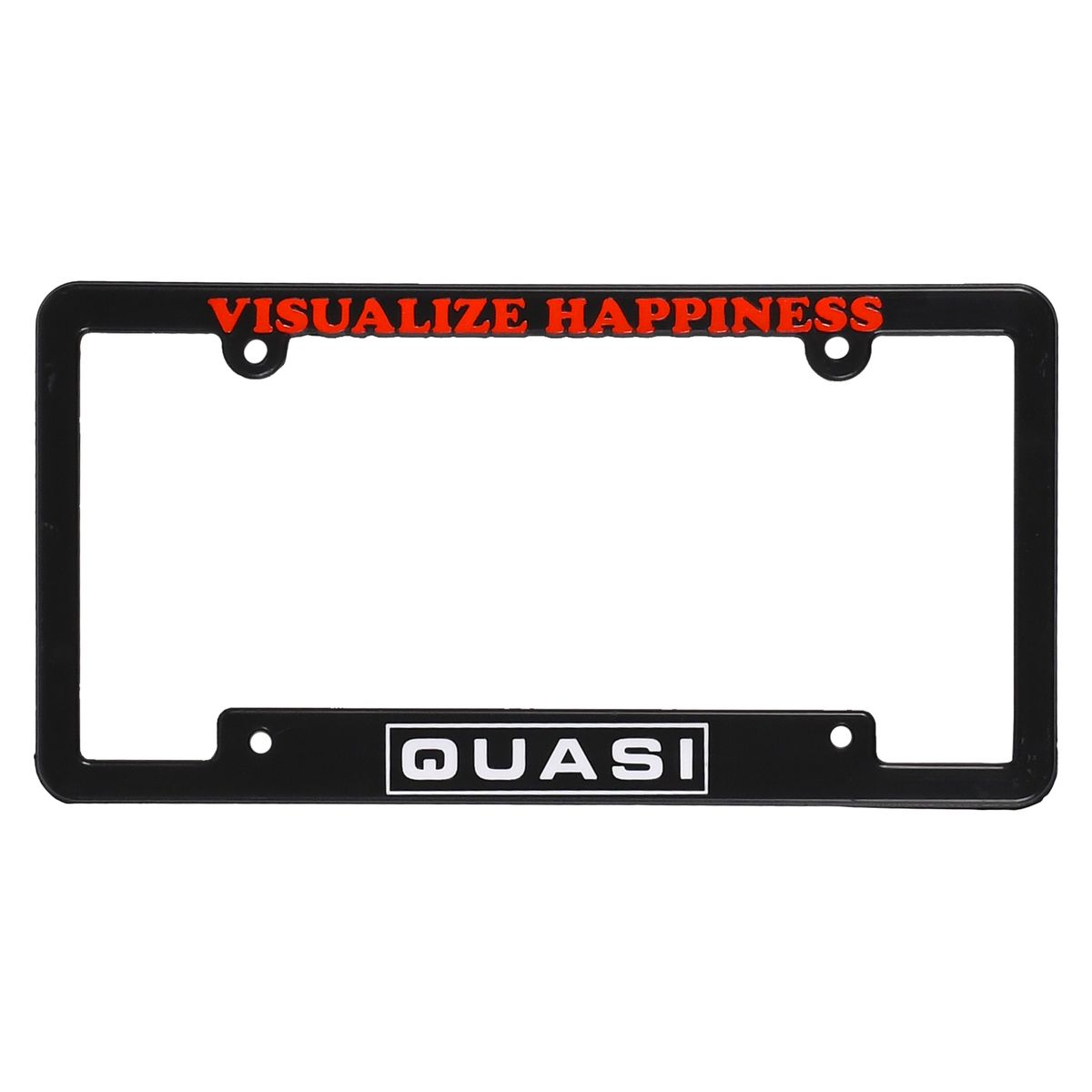 Quasi Happiness License Plate Cover
