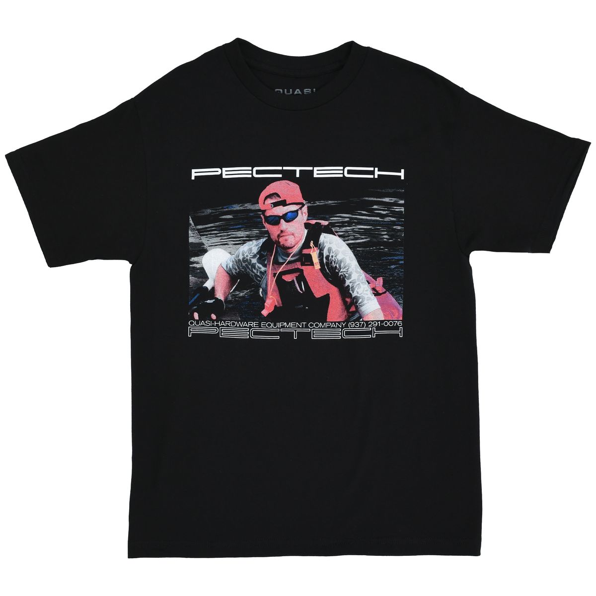 Quasi Pectech Tee - Black