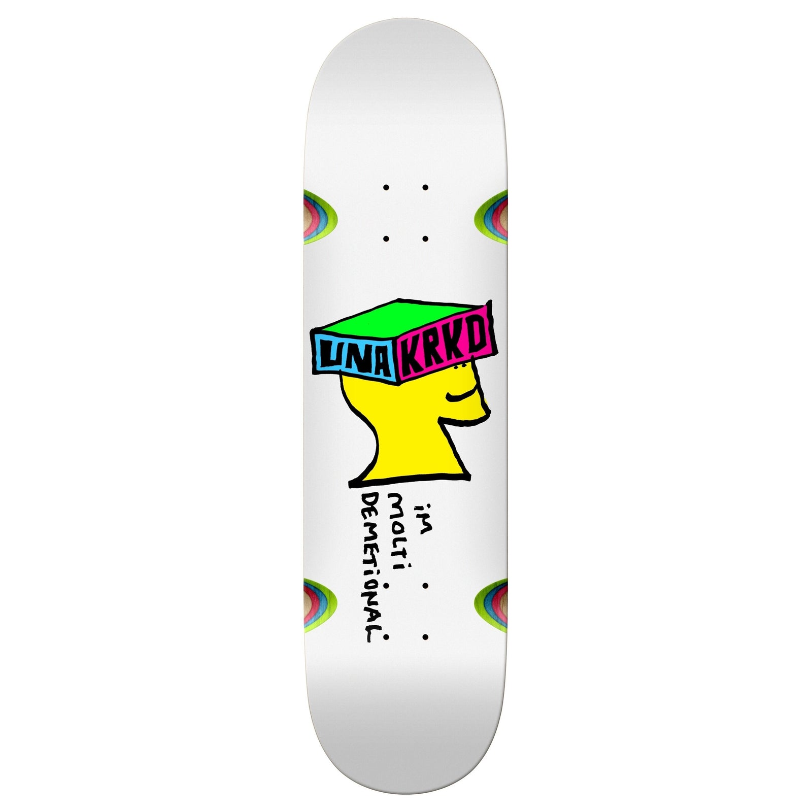 8.28 x 31.7 WB: 14.12
Wheel well cutouts
7-Ply Canadian Maple
Manufactured at BBS
Griptape not included