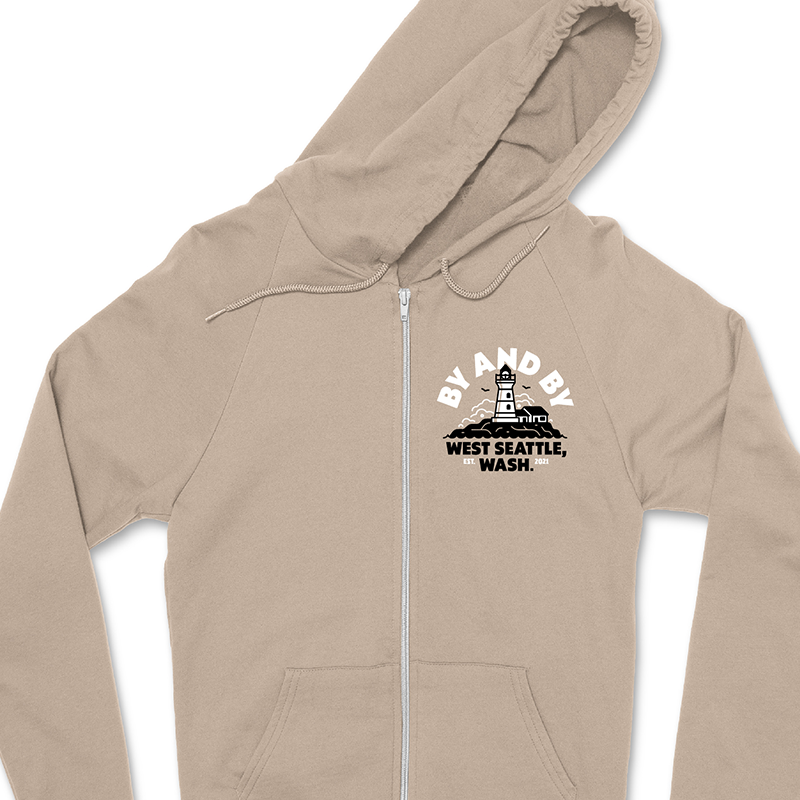 By And By Alki Zip Up Sweatshirt - Sand