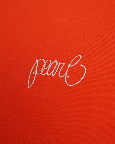 Pearl Mixtape Script Tee - Bright Orange