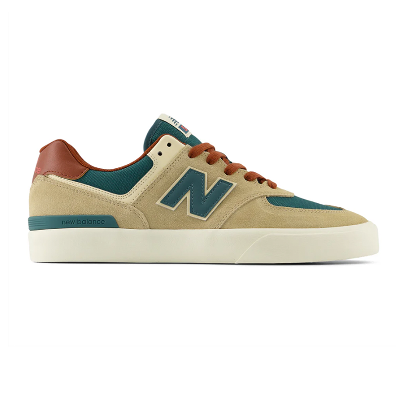 New Balance 574 Vulc - Tan/Forest Green