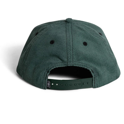 Girl Serif 5-Panel Corduroy Hat - Forest Green