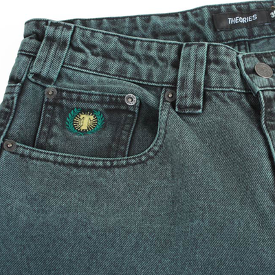 Theories Plaza Jean - Washed Evergreen