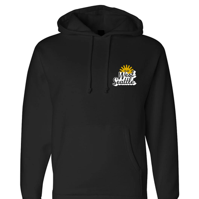 By And By Stickers Hooded Sweatshirt - Black