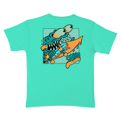 Santa Cruz YOUTH Meek Slasher Box T-Shirt - Mint Green