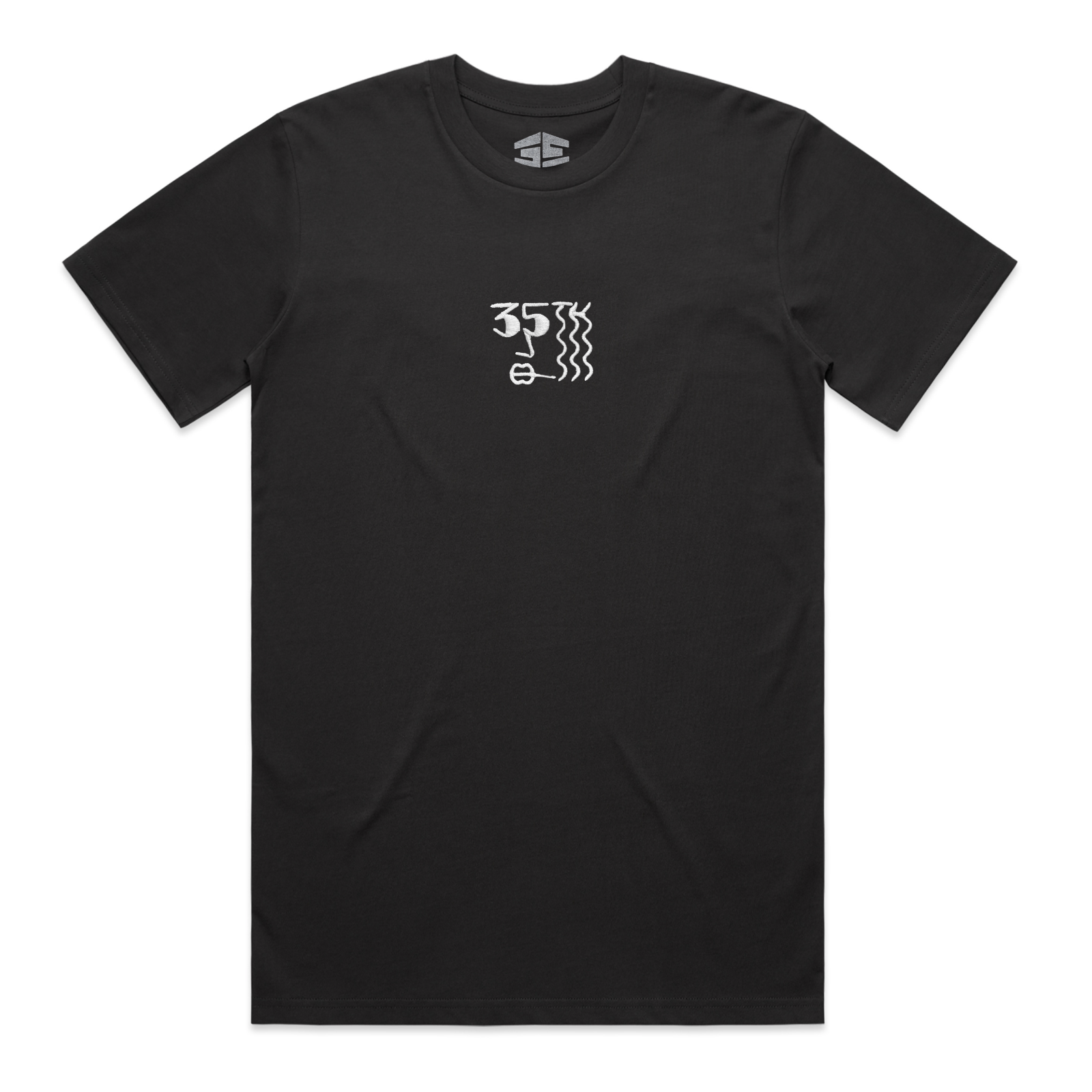 35th North 'Smoker' Embroidered T-Shirt - Coal
