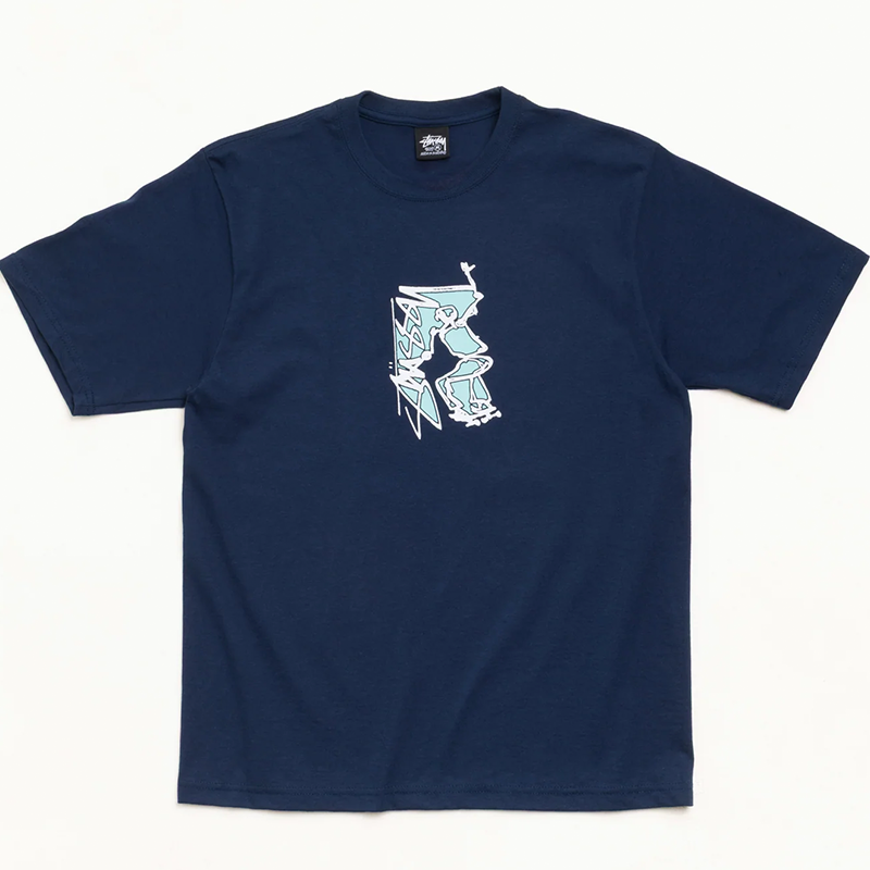 Stussy Smooth Sk8 Tee - Navy