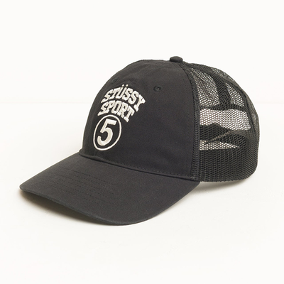 Stussy LP Stussy Sport 5 Trucker Cap - Black