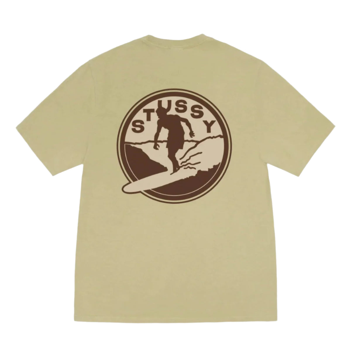 Stüssy Surf Club Pig Dyed Tee - Elm