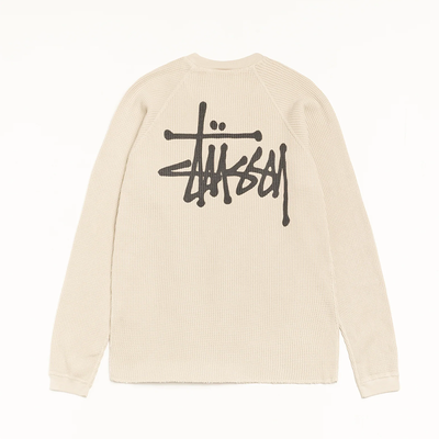 Stussy Raglan Thermal - Bone