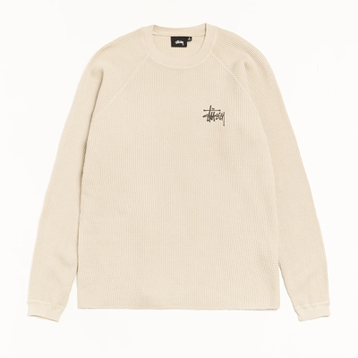 Stussy Raglan Thermal - Bone