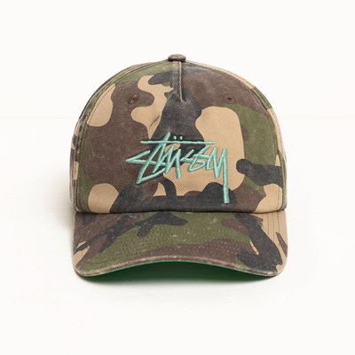 Stussy Big Stock Mid Depth Cap - Camo