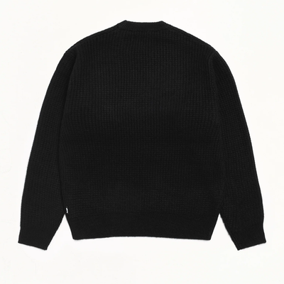 Stussy Waffle Cashmere Sweater - Black