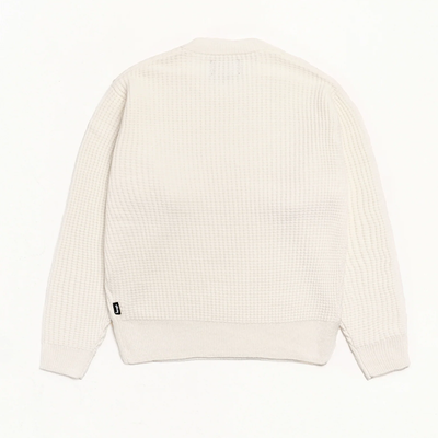 Stussy Waffle Cashmere Sweater - Ivory