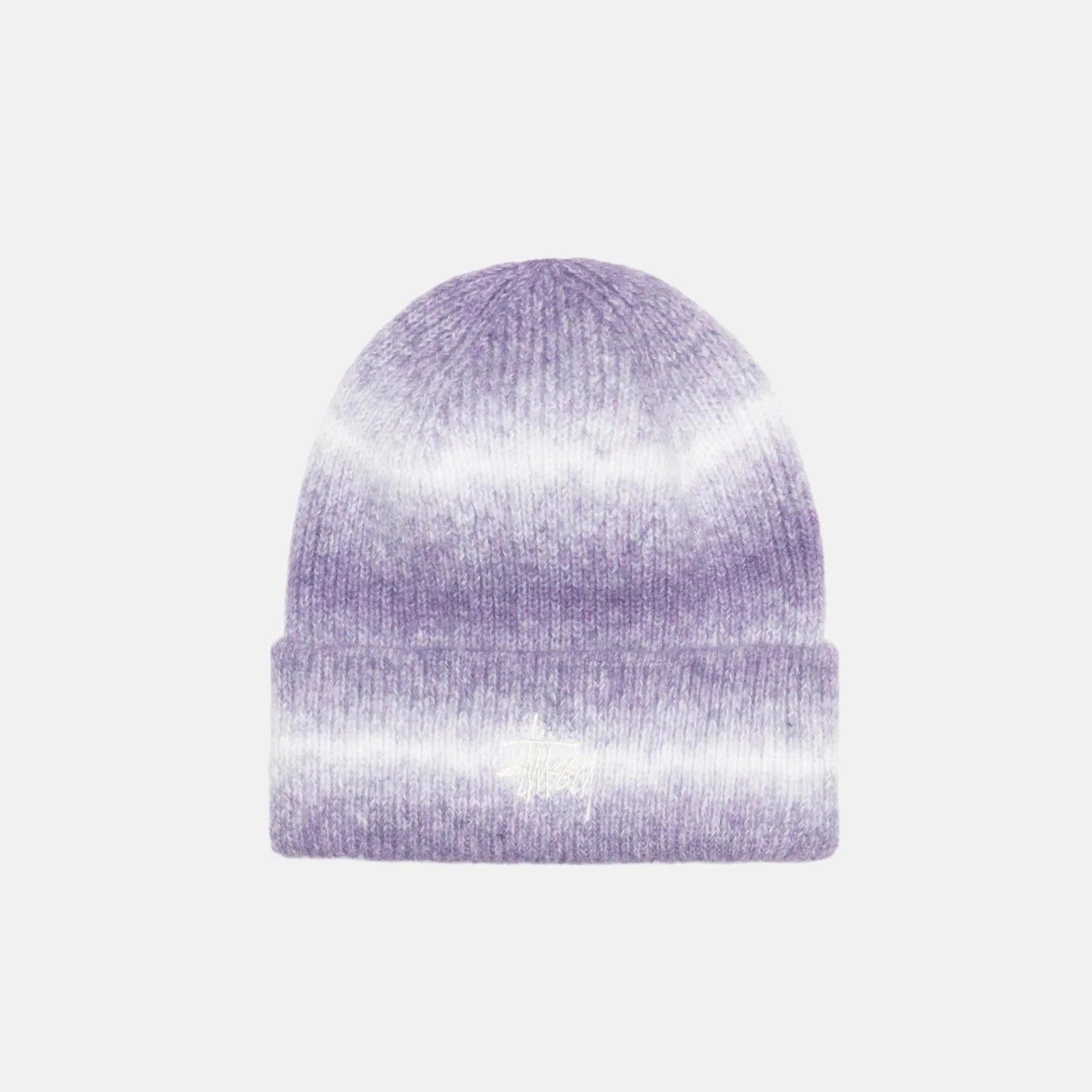 Stussy Cuff Striped Beanie - Purple