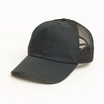 Stussy Trucker Cursive Stitch Cap - Black