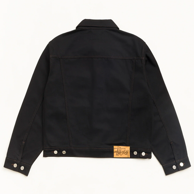 Stussy Denim Trucker Jacket - Black Contrast Stitch