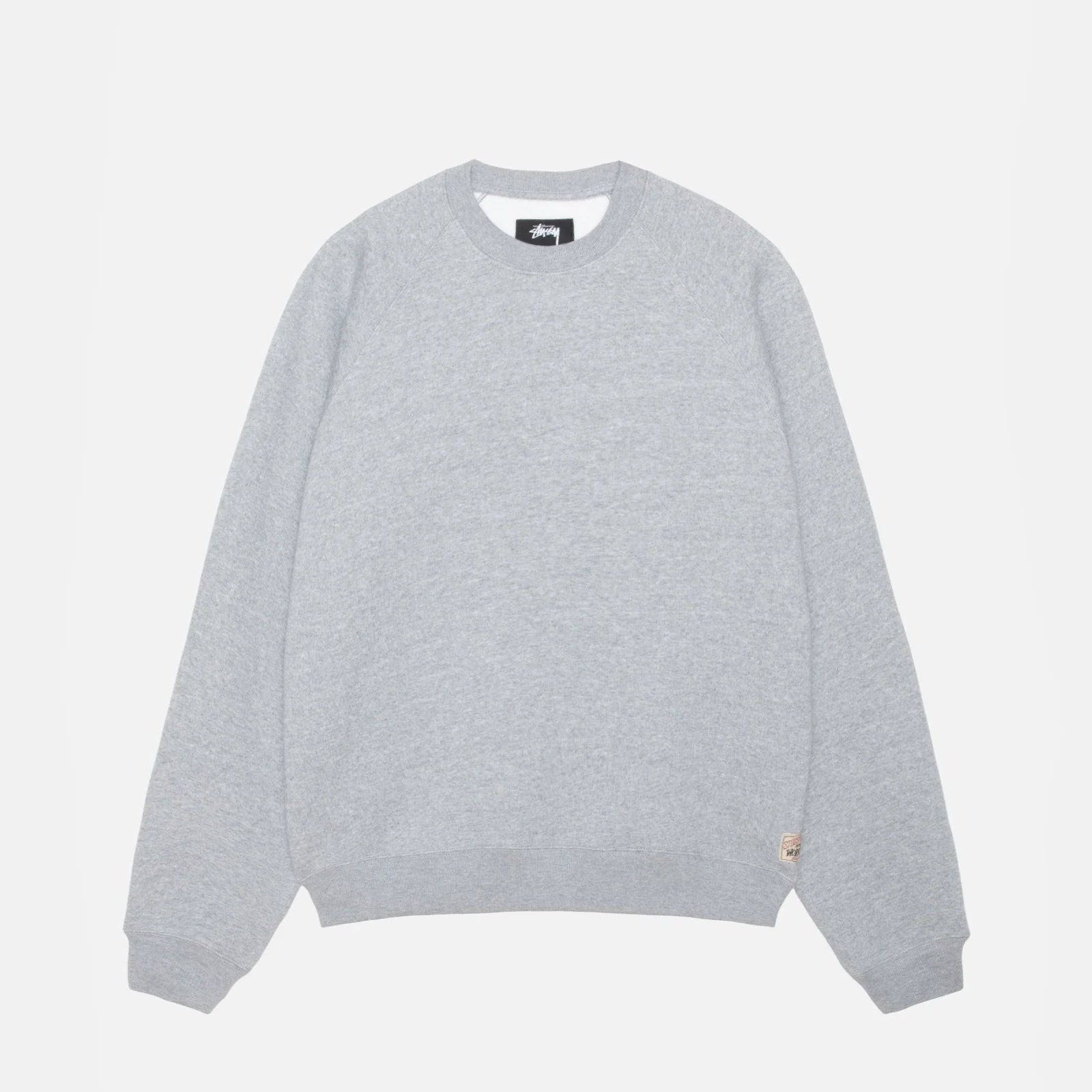 Stussy Fleece Raglan Crew - Ash