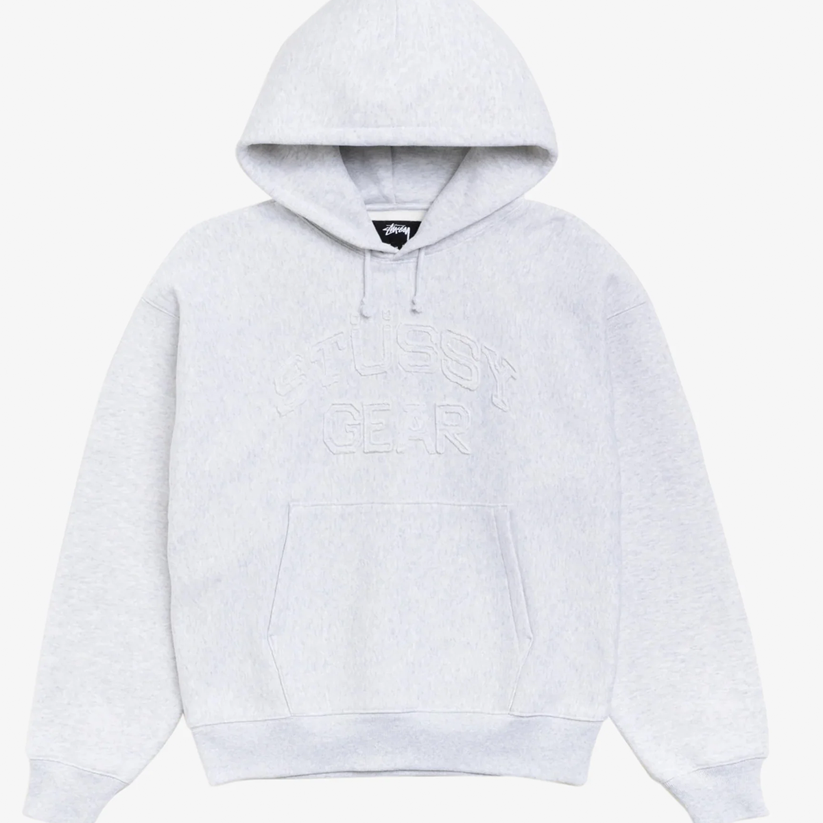 Stussy Gear Applique Hood - Ash Heather