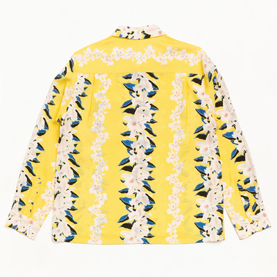 Stussy Hawaiian Floral LS Shirt - Yellow