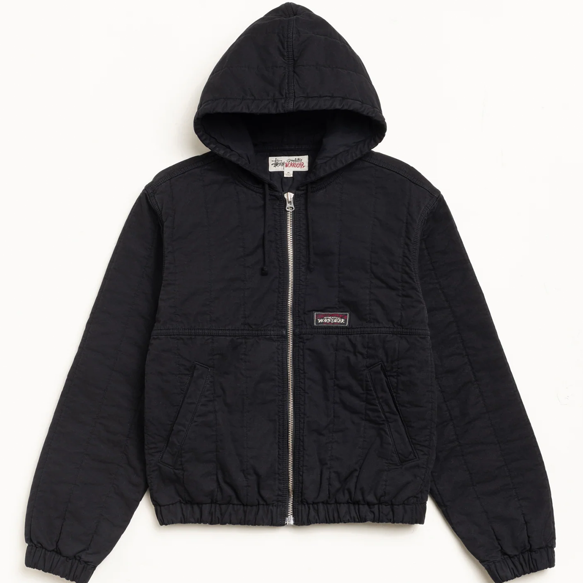 Stussy Quilted Canvas Work Jacket - Black