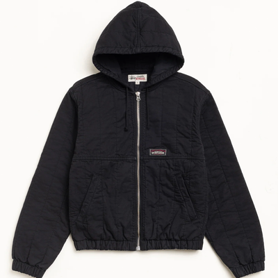 Stussy Quilted Canvas Work Jacket - Black