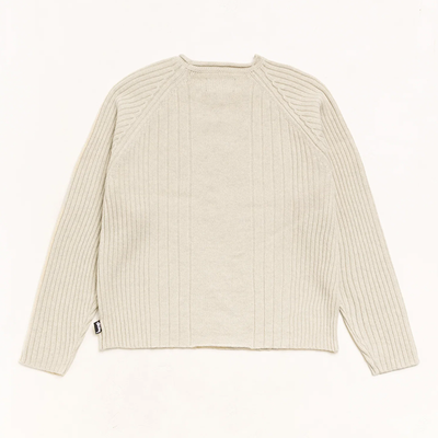 Stussy Merino Roll Neck Sweater - Natural