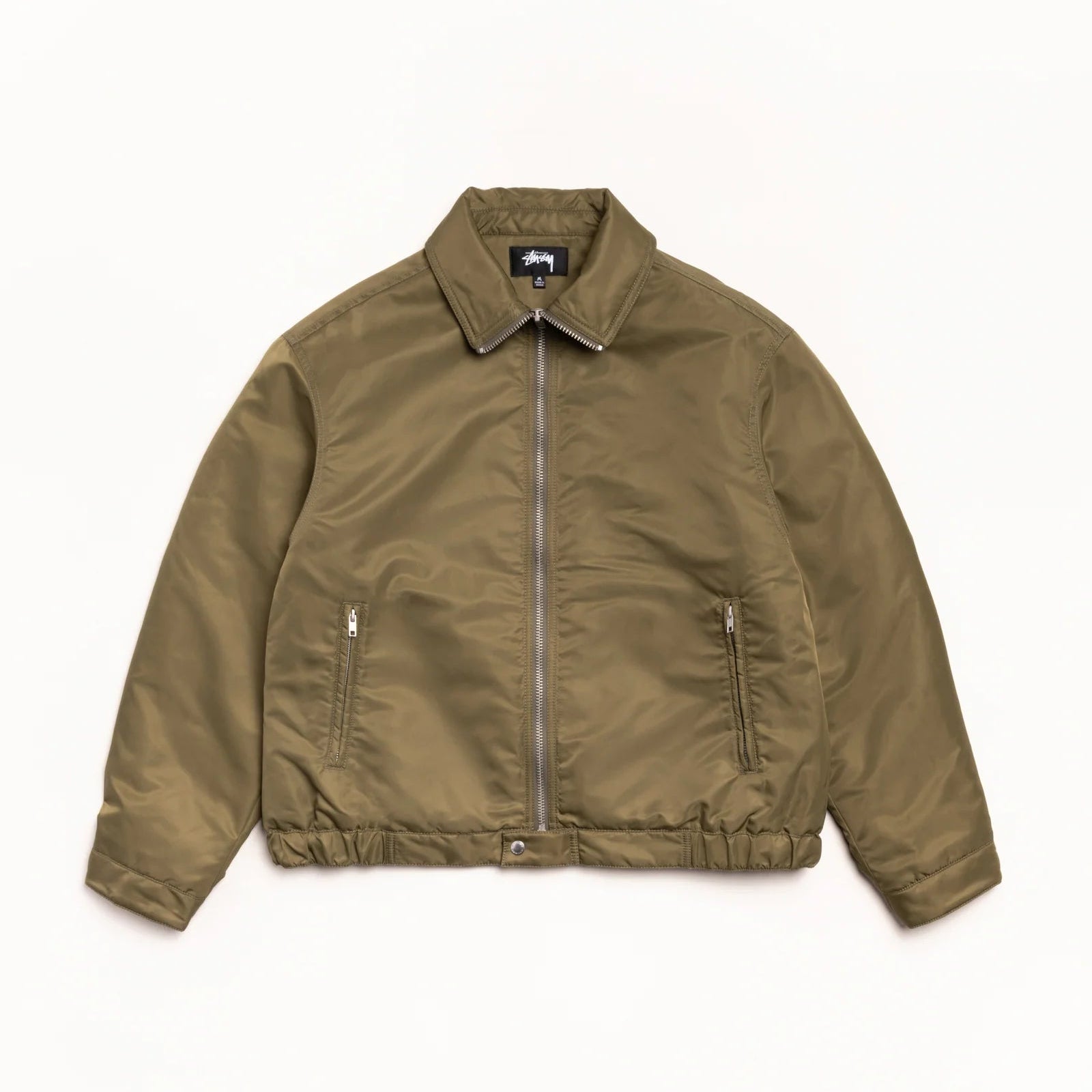 Stussy Pile Lined Zip Jacket - Olive
