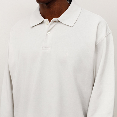 Stussy LS Classic Pique Polo - Bone