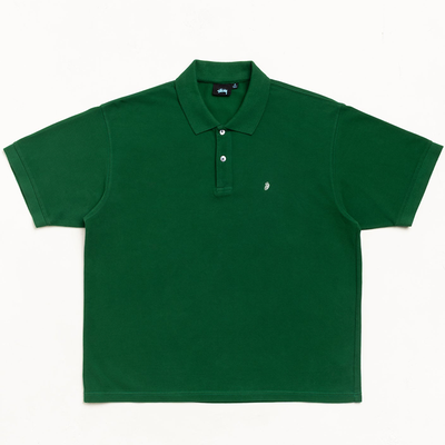 Stussy Classic Pique Polo - Pine