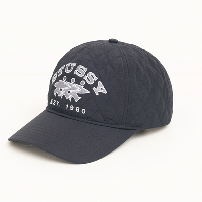 Stussy MD Quilted Surfwalk Cap - Black