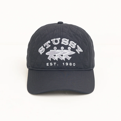 Stussy MD Quilted Surfwalk Cap - Black