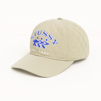 Stussy MD Quilted Surfwalk Cap - Khaki