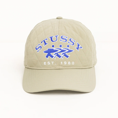 Stussy MD Quilted Surfwalk Cap - Khaki