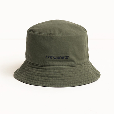 Stussy Reversible Stock Bucket Hat - Black Olive