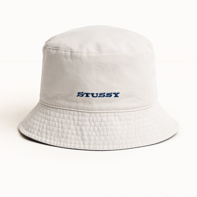 Stussy Reversible Stock Bucket Hat - Navy Stone