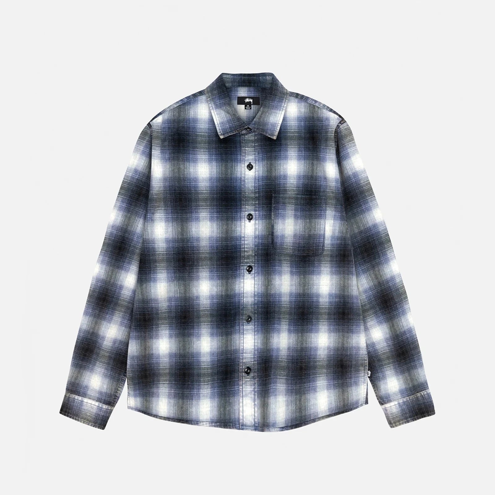 Stussy Rocco Flannel Plaid Shirt -  Blue