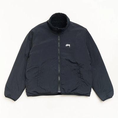Stussy Sherpa Reversible Jacket - Black