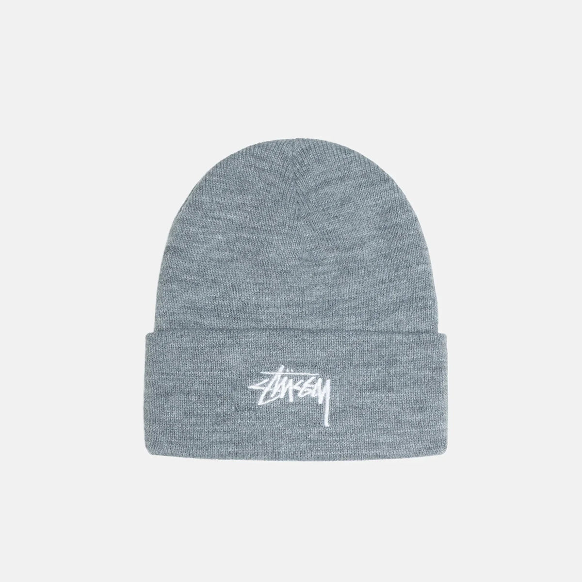 Stussy Stock Cuff Beanie - Grey Heather