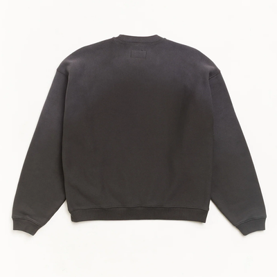 Stussy Sun Faded Oversized Crew - Black